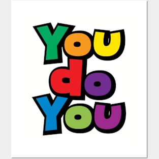 You do You rainbow letters Posters and Art